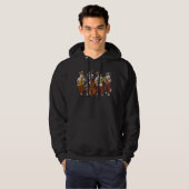 Cat jazzmuzikanten hoodie (Voorkant volledig)