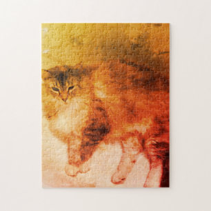 Cat Jigzaag Puzzle Legpuzzel