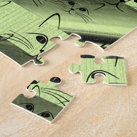 Cat Jigzaag Puzzle Legpuzzel (Zijkant)