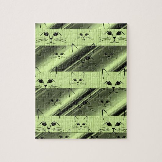 Cat Jigzaag Puzzle Legpuzzel (Verticaal)