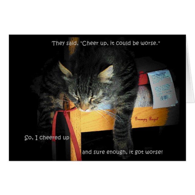 Cat Jokes - Depressief Kat (Voorkant Horizontaal)