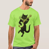 CAT JOUER BANJO, T-shirts Vintages (Devant)