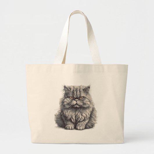 Cat Jumbo-Tas Grote Tote Bag (Voorkant)