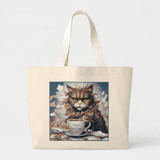 Cat Jumbo Tas met een Schattigee "Niet Vandaag" Bo