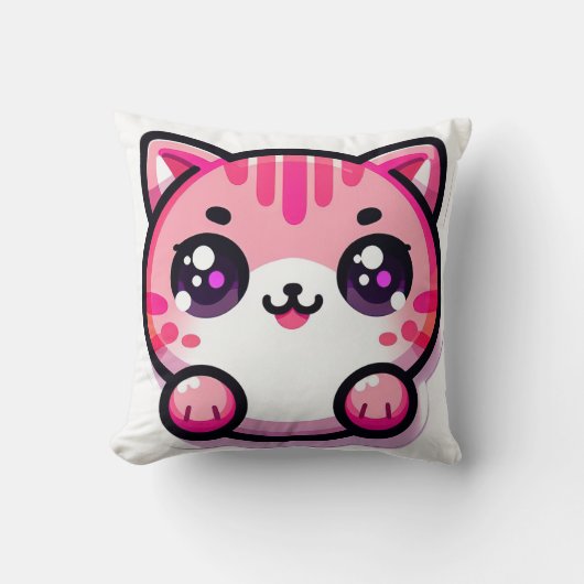 Cat Kawaii Kussen (Voorkant)