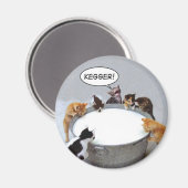 Cat Kegger Magnet Magneet (Voorkant / Achterkant)