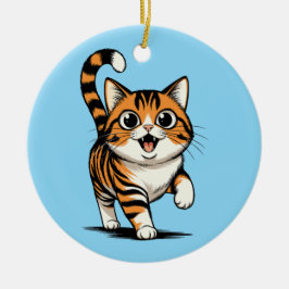 cat keramisch ornament