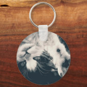 Cat keyring - want to hang out? sleutelhanger (Achterkant)