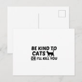 CAT KIND BRIEFKAART (Voorkant / Achterkant)