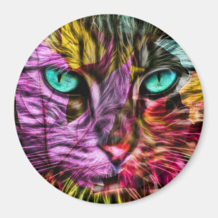 Cat Kitten Artsy Magneet