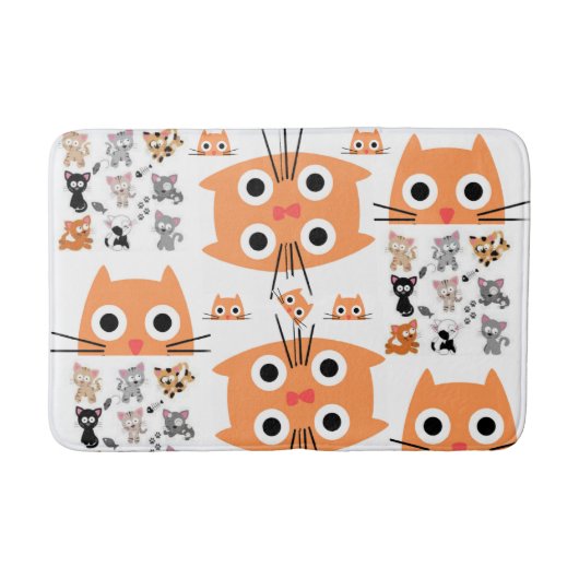 Cat Kitten Bathroom Bath Mat (Voorkant)