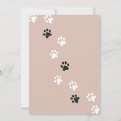 Cat Kitten Invitation de fête d'anniversaire (Dos)