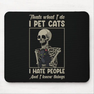 Cat Kitten Lover Grumpy Skull Kat Huisdier Eigenaa Muismat