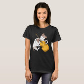 Cat Kitten Playing Cello Cat  Cello Player Cellist T-shirt (Voorkant volledig)