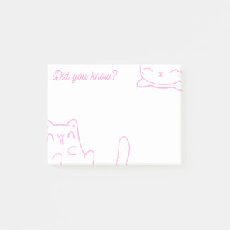 Cat Kitty Lunch Box Note Pad - Post-it Notes