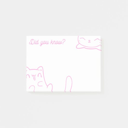Cat Kitty Lunch Box Note Pad - Post-it Notes (Devant)