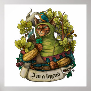 Cat Knight print