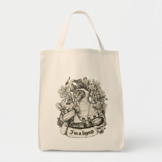 Cat Knight  print Tote Bag (Voorkant)