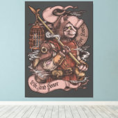 Cat Knight vintage impression (Insitu (Plancher de Bois))