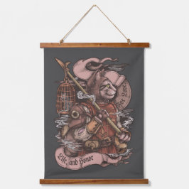 Cat Knight  wandtapijten print Hangend Wandkleed