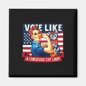 Cat Ladies gaat Kamala stemmen Magneet (Voorkant)