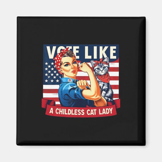 Cat Ladies gaat Kamala stemmen Magneet (Voorkant)