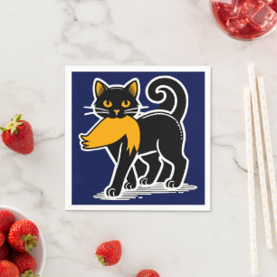 Cat Ladies Kamala   Harris Walz 2024 Blauw Servet