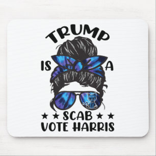 Cat Ladies Messy Bun Grappig Trump is een schurk s Muismat