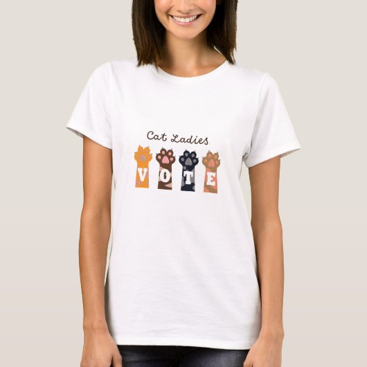 Cat Ladies Stem T-shirt (Voorkant)
