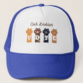 Cat Ladies Stem T-shirt Trucker Pet