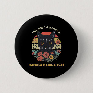 Cat Ladies tegen het fascisme Ronde Button 5,7 Cm