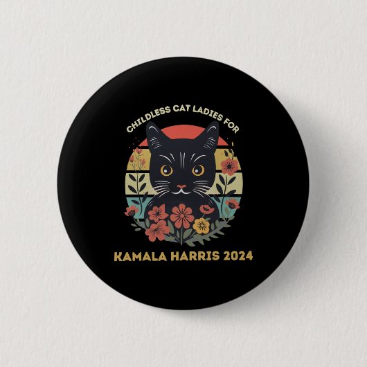 Cat Ladies tegen het fascisme Ronde Button 5,7 Cm (Voorkant)