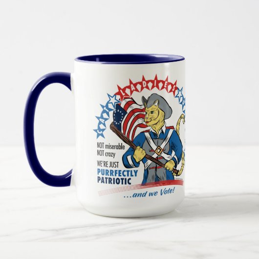 Cat Ladies United mok. Sip & support kattenliefheb Mok (Links)