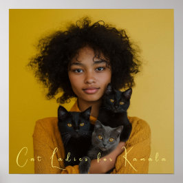 Cat Ladies voor Kamala Fine Art Poster