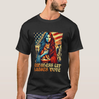 Cat Ladies Vote Kamala voor 2024 President Kamala  T-shirt