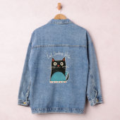 Cat Ladies Vote Script Feminist Bold Schattige Rus Denim Jacket (Hangar)