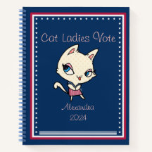 Cat Ladies Vote Script Funny Bold Schattige Femini