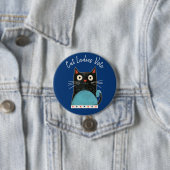 Cat Ladies Vote Script Rustieke Schattigee Stoutmo Ronde Button 7,6 Cm (In situ)