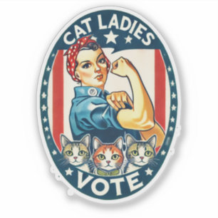 Cat Ladies Vote Sticker