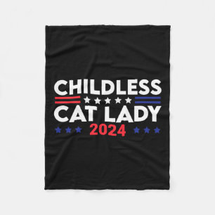 Cat Lady 2024 Grappige Politieke Verkiezingen Demo Fleece Deken