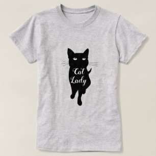 Cat Lady Black kat gothic cat T-shirt