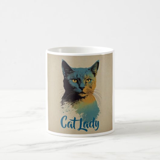 Cat Lady Café Mug (Centre)