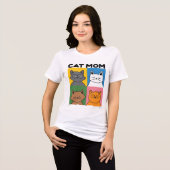 CAT LADY, CAT MOM T-SHIRTS (Voorkant volledig)