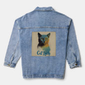 Cat Lady Denim Jacket (Achterkant)