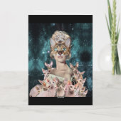 Cat Lady Folie Feestdagenkaart (Achterkant)