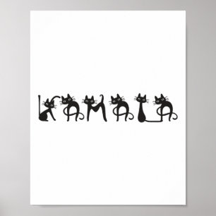 Cat Lady Leuke Kinderloze Kattendames voor Harris Poster