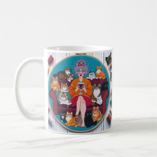Cat Lady Mug (Gauche)