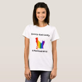 Cat Lady Pride T-shirt (Voorkant volledig)