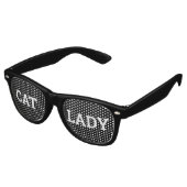 CAT LADY rétro Shades / Fun Party Lunettes de sole (Angulaire)