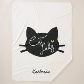 Cat Lady Sherpa Deken (Voorkant)